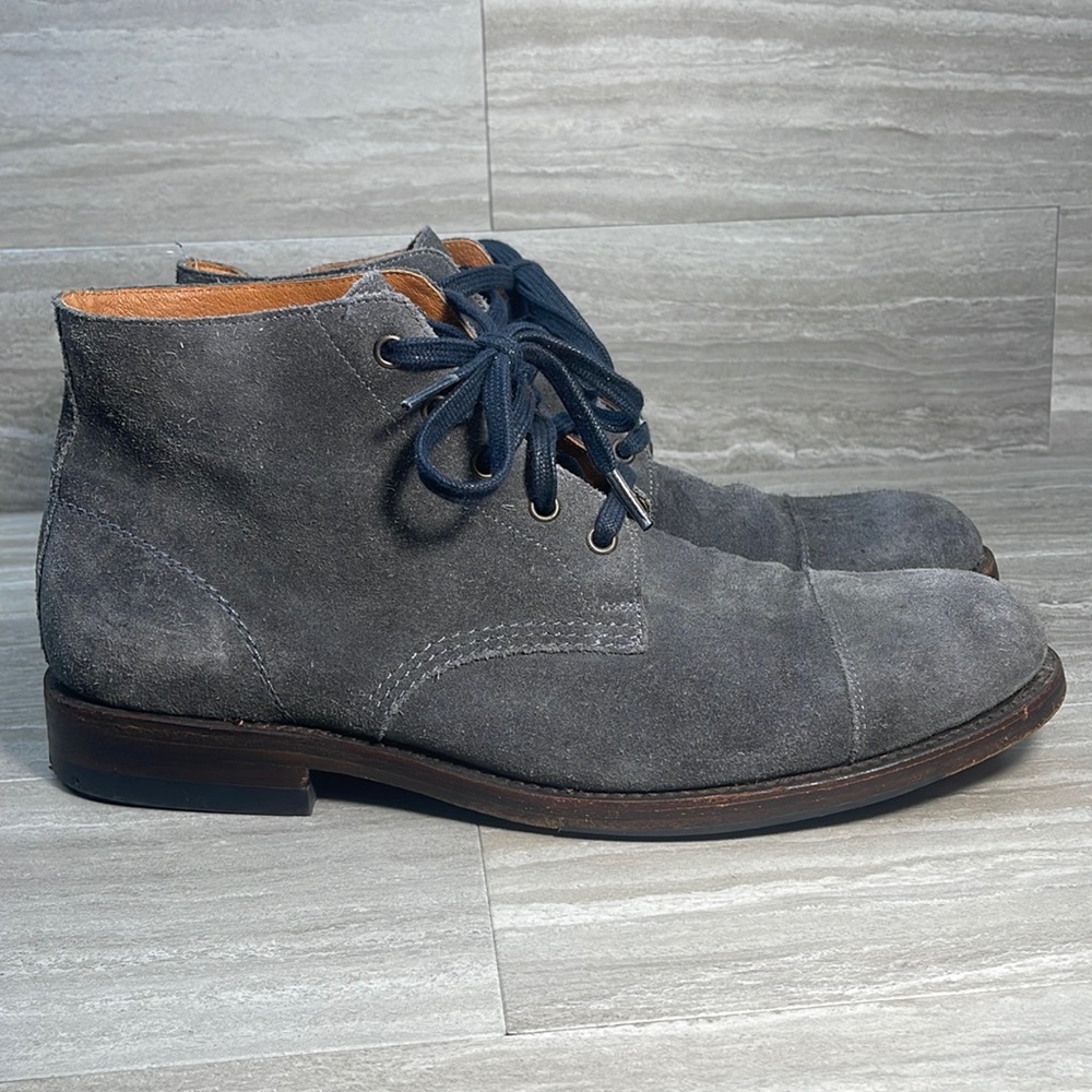 Frye Chukka Cap Toe Lace Up Suede Mens Boot 11.5